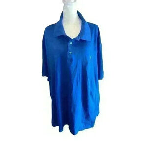 Polo Ralph Lauren Men's Polo Shirt 3XB Big Blue 100% Cotton Short Sleeve